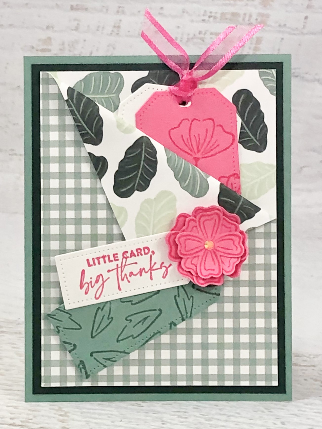 Project Inspiration- Flowers of Friendship Folded-Corner Pocket Card
